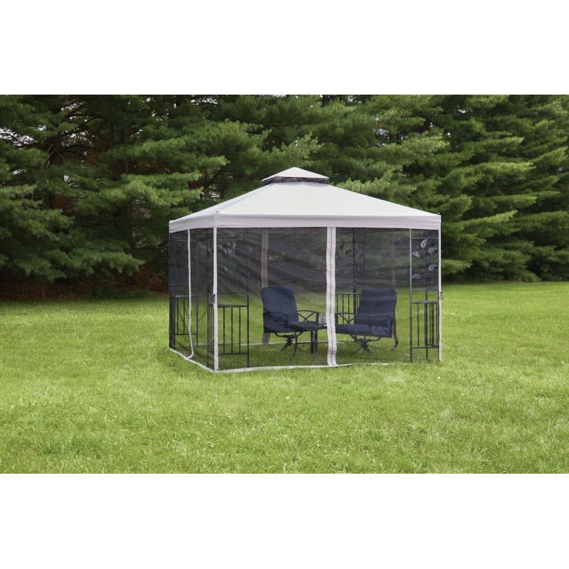 Outdoor Expressions Steel Gazebo with Sides