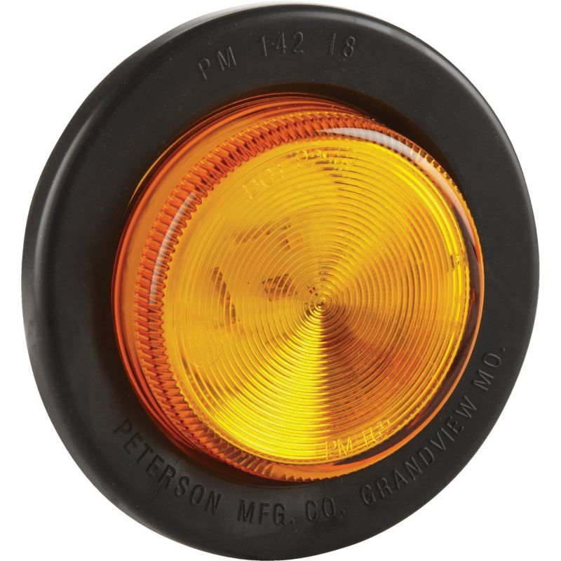 Peterson 2-1/2&quot; Side Marker Clearance Light Amber, Round