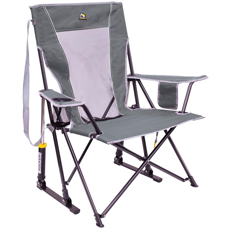 GCI Outdoor 42065 Comfort Pro Rocker Chair, 35.6 in OAW, 25.2 in OAD, 38.8 in OAH, Aluminum/Fabric/Plastic/Steel Mercury Gray