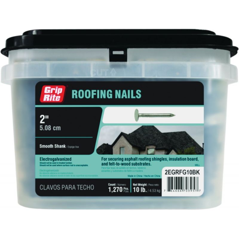 Grip-Rite Electrogalvanized Roof Nail 6d