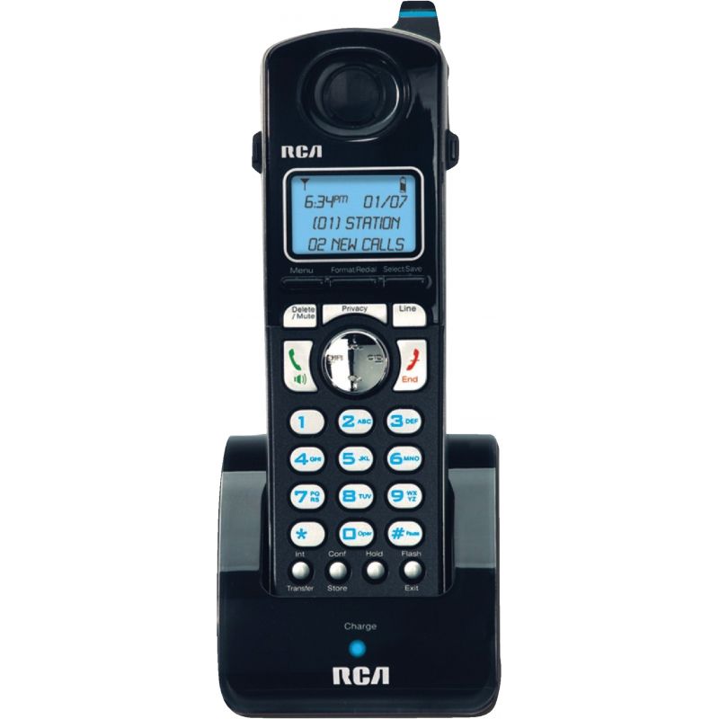 RCA DECT 6.0 Cordless Phone Expansion Handset Black