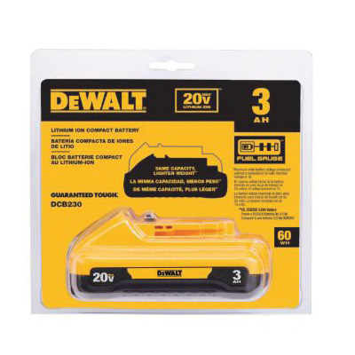 Buy DeWALT DCB230 Compact Battery 20 V Battery 3 Ah 45 min Charging