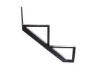 Pylex 14052 Stair Riser, 18-1/4 in L, 40 in W, Aluminum, Black, Powdered Black