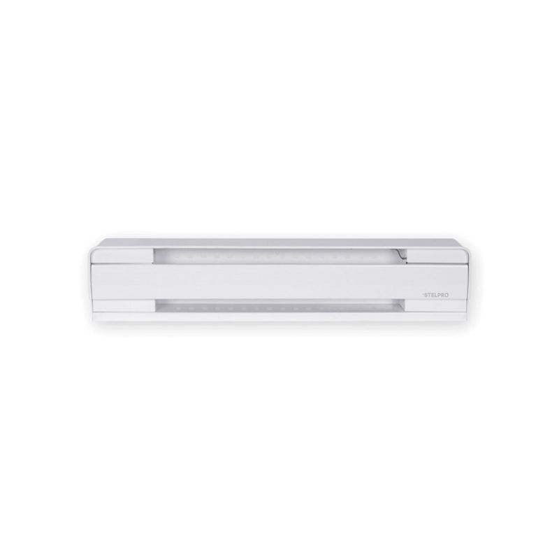 Stelpro B Series B1002W Electronic Baseboard Heater, 240/208 V, 100 sq-ft Heating Area, White White