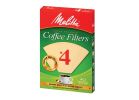 Melitta 3663648 #4 Coffee Filter, Cone, Paper, Natural Brown Natural Brown