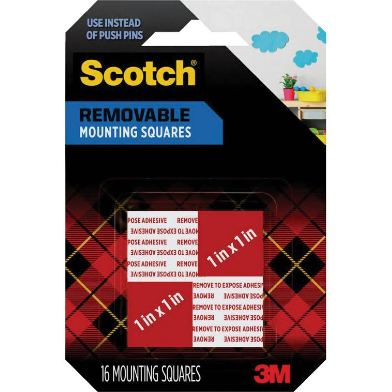 Scotch Self-Adhesive Mounting Squares 1 Lb., White