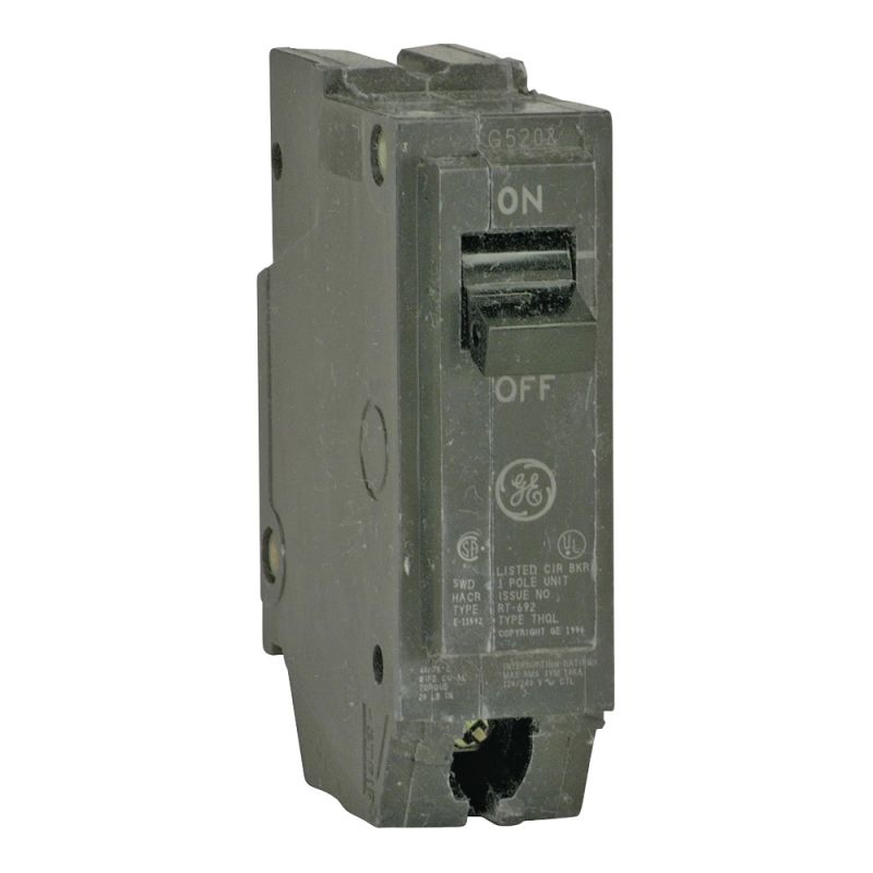 GE THQL1140 Feeder Circuit Breaker, Type THQL, 40 A, 1-Pole, 120/240 V, Non-Interchangeable Trip, Plug