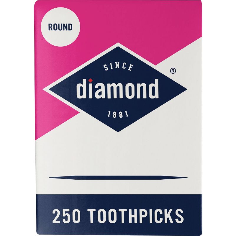 Diamond Round Toothpicks (Pack of 24)