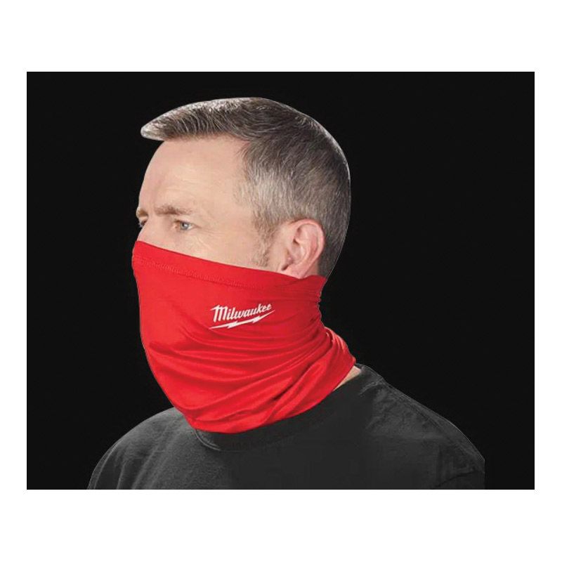 Milwaukee 423R Neck Gaiter, Multi-Functional, Men&#039;s, One-Size, Polyester/Spandex, Red One-Size, Red