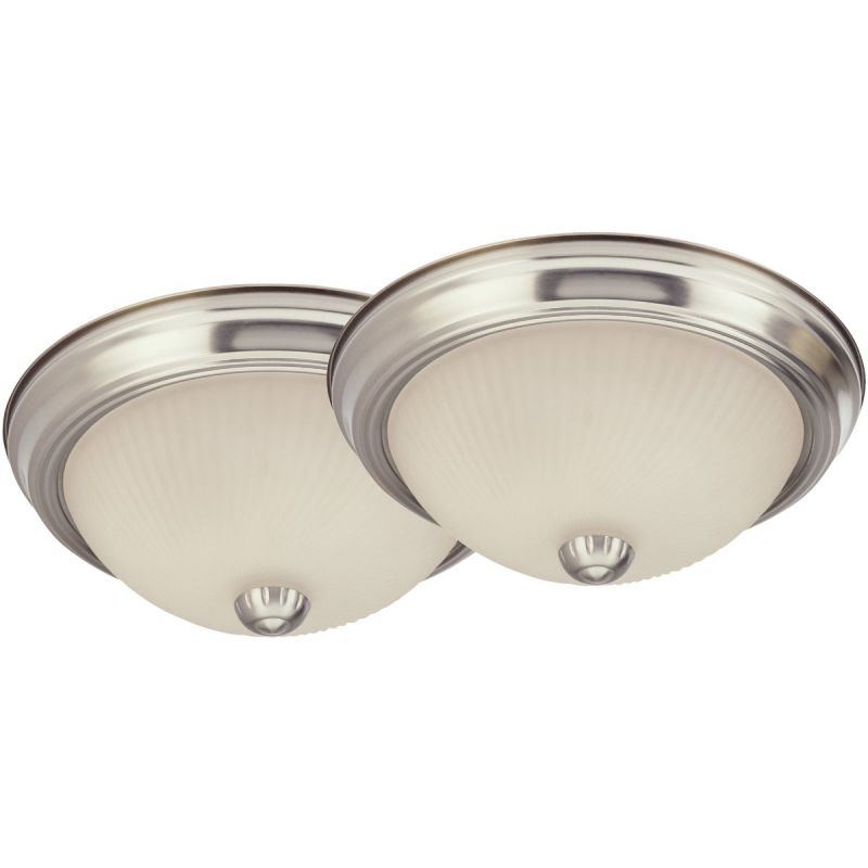 Home Impressions 11 In. Flush Mount Ceiling Light Fixture 2-Pack