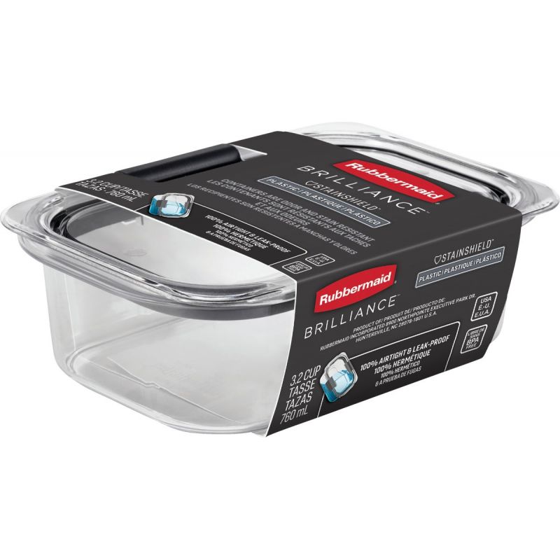 Rubbermaid Brilliance Stainshield Food Storage Container 3.2 Cup