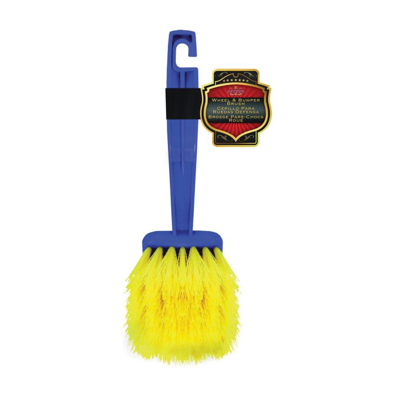 Sm Arnold SELECT 25-610 Wheel and Bumper Brush, 2 in L Trim, 9-1/2 in OAL, Polypropylene Trim, Plastic Handle