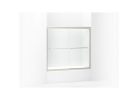 Sterling Finesse Series 5425-59N-G05 Bath Door, Frameless Frame, Aluminum Frame, Clear Glass, Tempered Glass