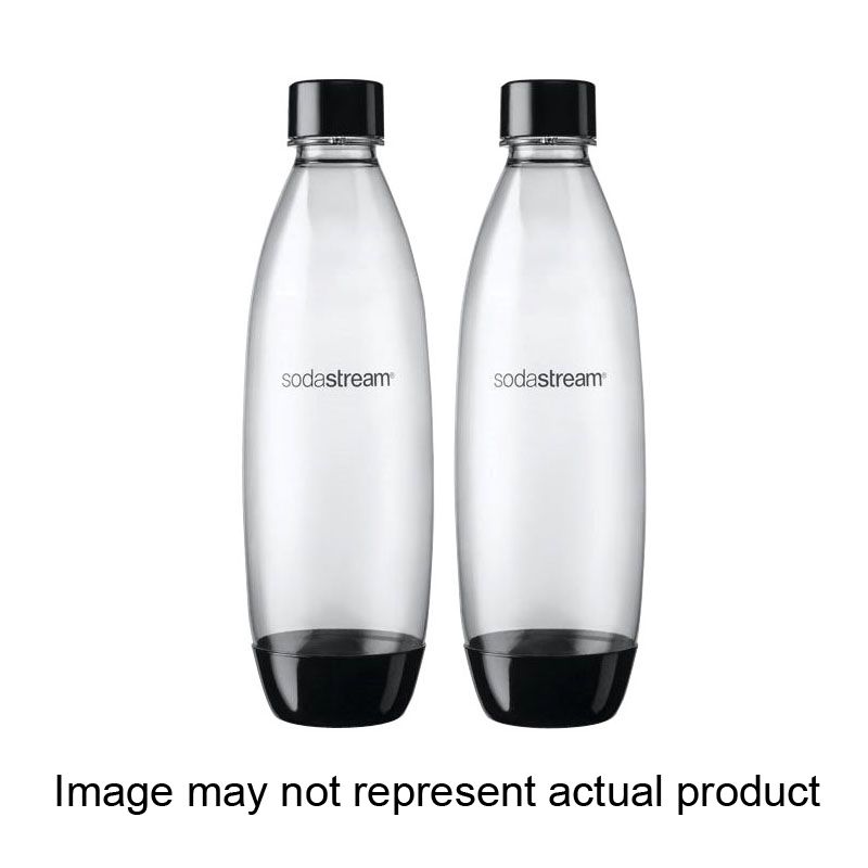 Sodastream 1741261010 Slim Carbonating Bottle, 1 L Capacity, Plastic, White 1 L, White (Pack of 4)