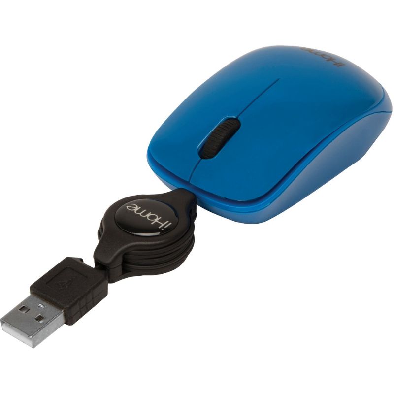 iHome Retractable Cord Travel Mouse