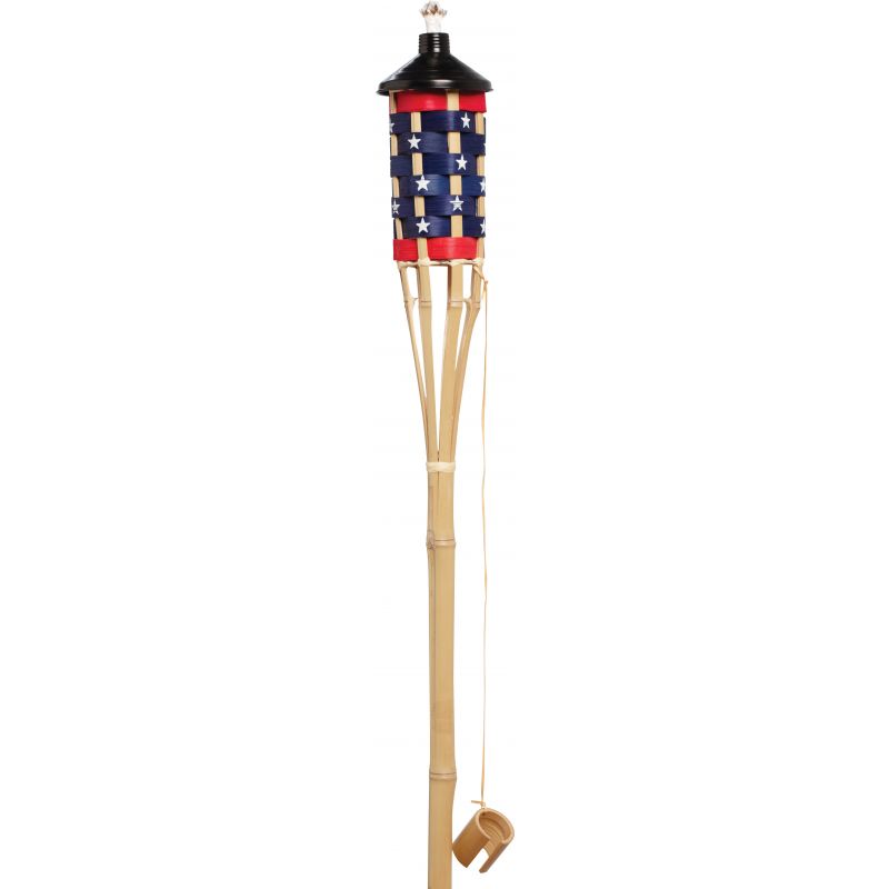 Outdoor Expressions American Flag Patio Torch Natural (Pack of 12)