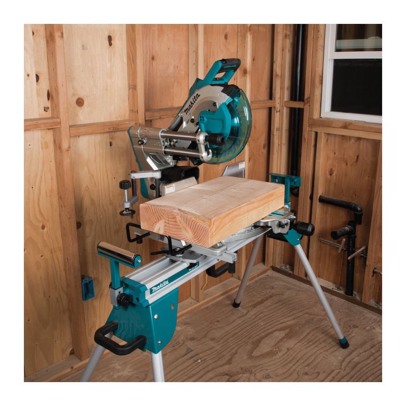 Makita LXT XSL06Z Miter Saw with Laser, Battery, 10 in Dia Blade, 4400 rpm Speed, 0 to 60 deg Max Miter Angle Teal