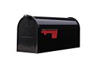 Gibraltar Mailboxes Elite Series E1100B00 Mailbox, 800 cu-in Capacity, Galvanized Steel, Powder-Coated, 6.9 in W, Black 800 Cu-in, Black
