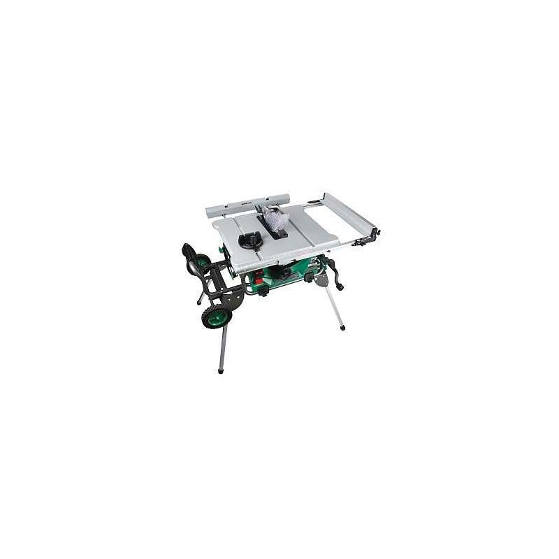 Metabo HPT C10RJSM Table Saw, 120 VAC, 15 A, 10 in Dia Blade, 5/8 in Arbor, 35 in Rip Capacity Right Green/Silver