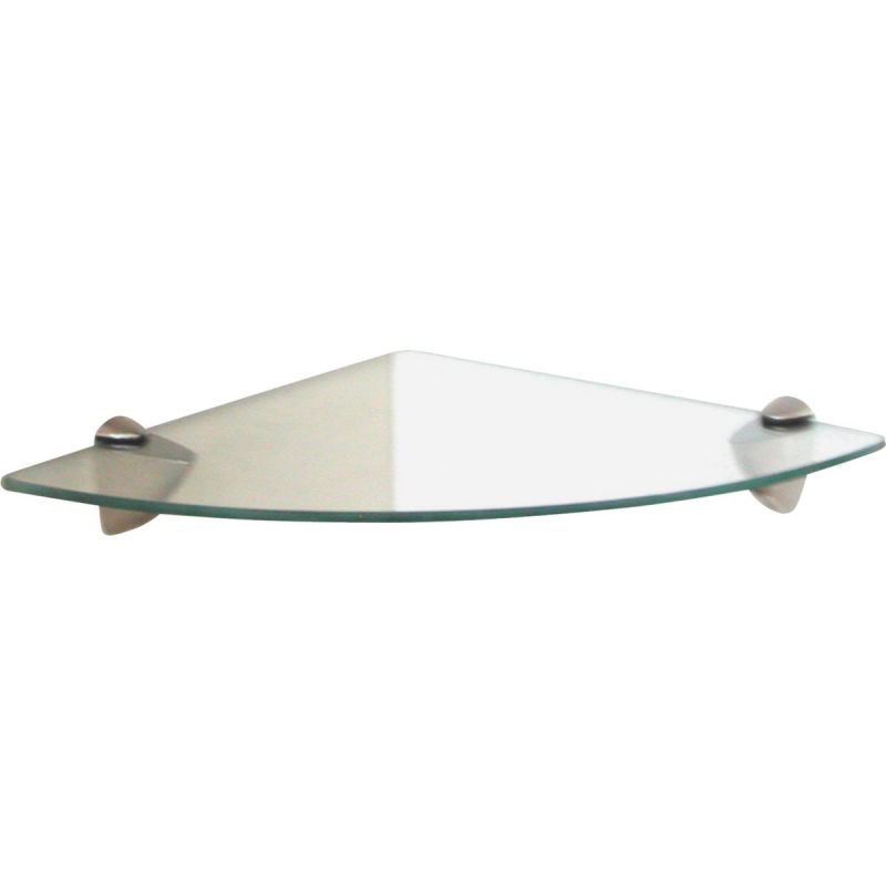 Knape &amp; Vogt Shelf-Made Corner Glass Shelf Clear