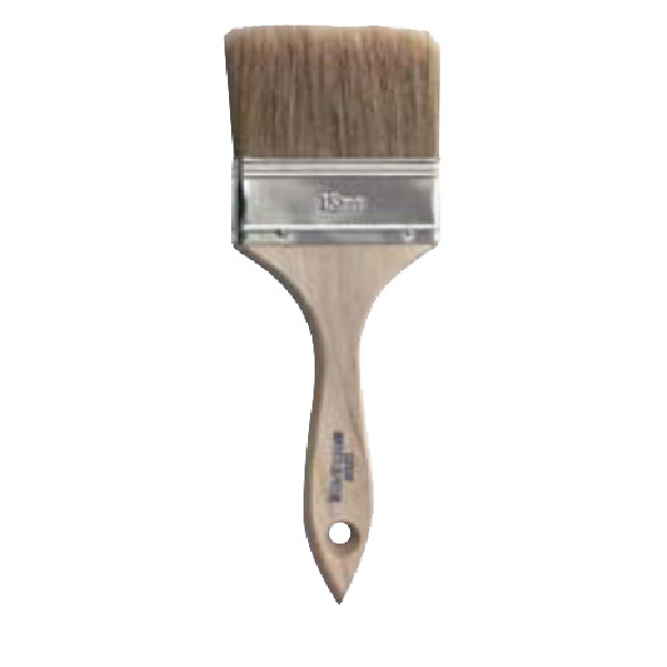 Buy NOUR WoodCare 33-100 Straight Wall Stain Brush, 4 in W, 2-3/4 in L  Bristle, Thin Beavertail Handle