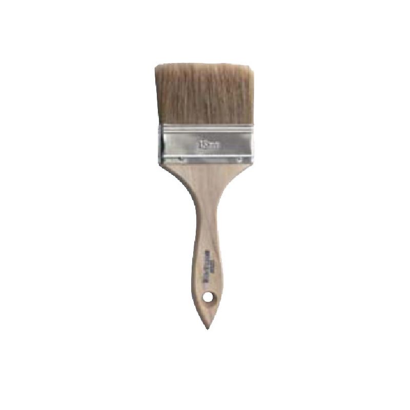 NOUR R 020-75W Paint Brush, 3 in W, 2-1/4 in L Bristle, Thin Beavertail Handle