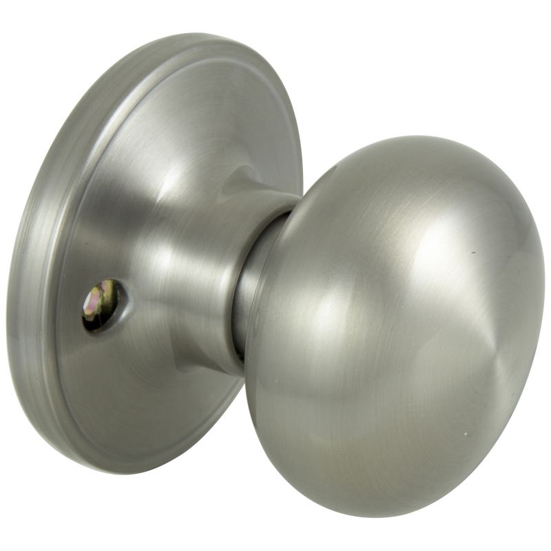 ProSource Dummy Knob, TF Design, 1-3/8 to 1-3/4 in Thick Door, Stainless Steel, 65.7 mm Rose/Base
