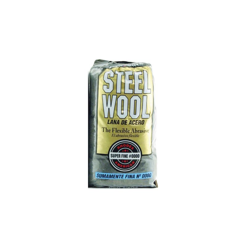 Homax 106600-06 Steel Wool, #0000 Grit, Super Fine, Gray Gray
