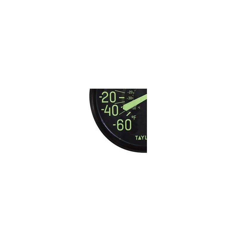 TAYLOR 5267459 Glow In The Dark Thermometer, -60 to 120 deg F, Multi-Color Casing