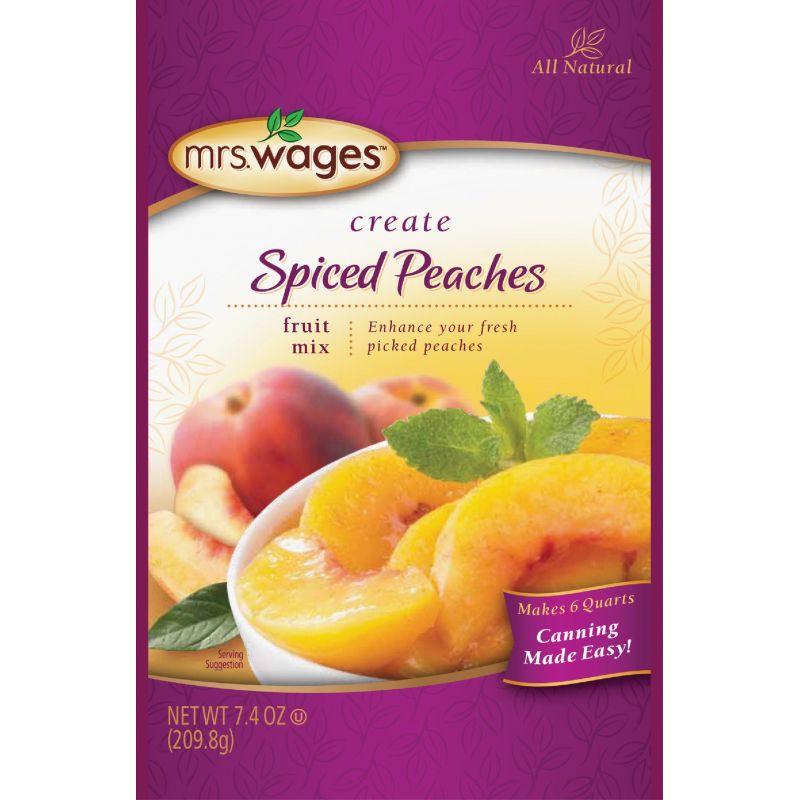 Mrs. Wages Spiced Peaches Fruit Mix 7.4 Oz..