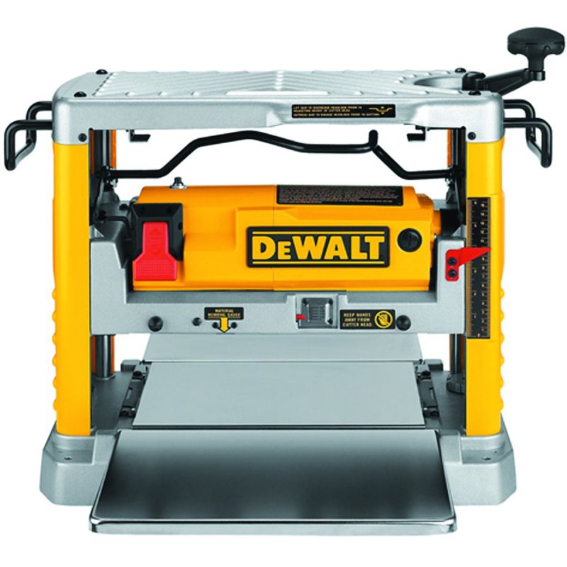 DeWALT DW734 Thickness Planer with Three Knife Cutter-Head, 15 A, 1 hp, 12-1/2 in W Planning, 1/8 in D Planning
