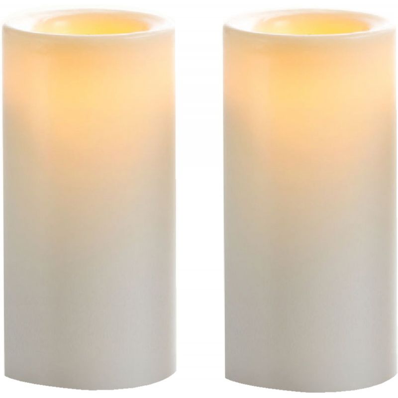 Inglow Wax-Covered Votive LED Flameless Candle White