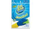 Soft Scrub Neoprene Coated Latex Rubber Glove S, Blue &amp; Yellow
