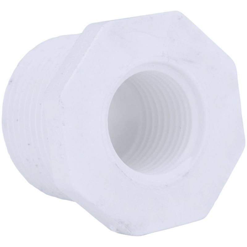 Charlotte Pipe MPTxFPT Sch 40 Reducing PVC Bushing 1&quot; MPT X 1/2&quot; FPT