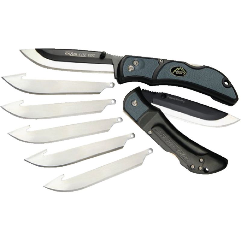 Outdoor Edge Razor-Lite Replaceable Blade Folding Knife Gray, 3-1/2 In.