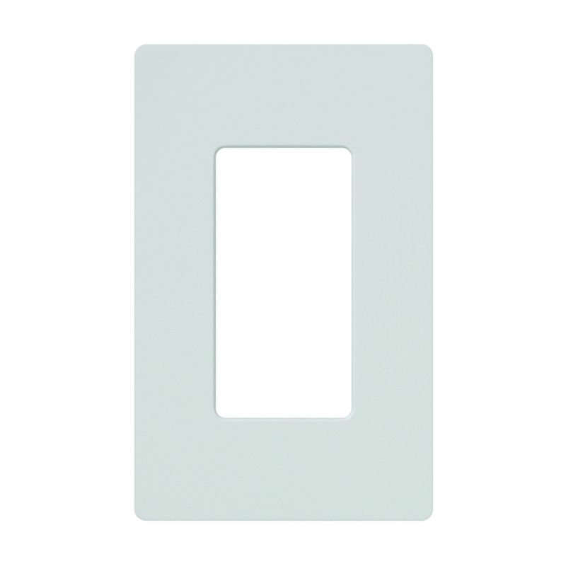 Lutron CW-1-WH Wallplate, 4.69 in L, 2.94 in W, 1 -Gang, Plastic, White, Gloss White