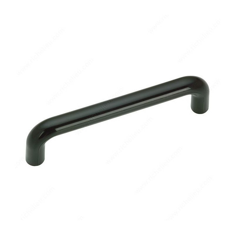 Richelieu BP313090 Cabinet Pull, 4-1/8 in L Handle, 1-3/16 in Projection, Plastic Black, Functional