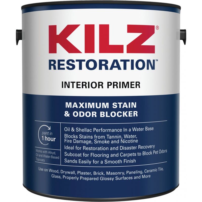 Kilz Restoration Stainblocking Interior Primer White, 1 Gal.