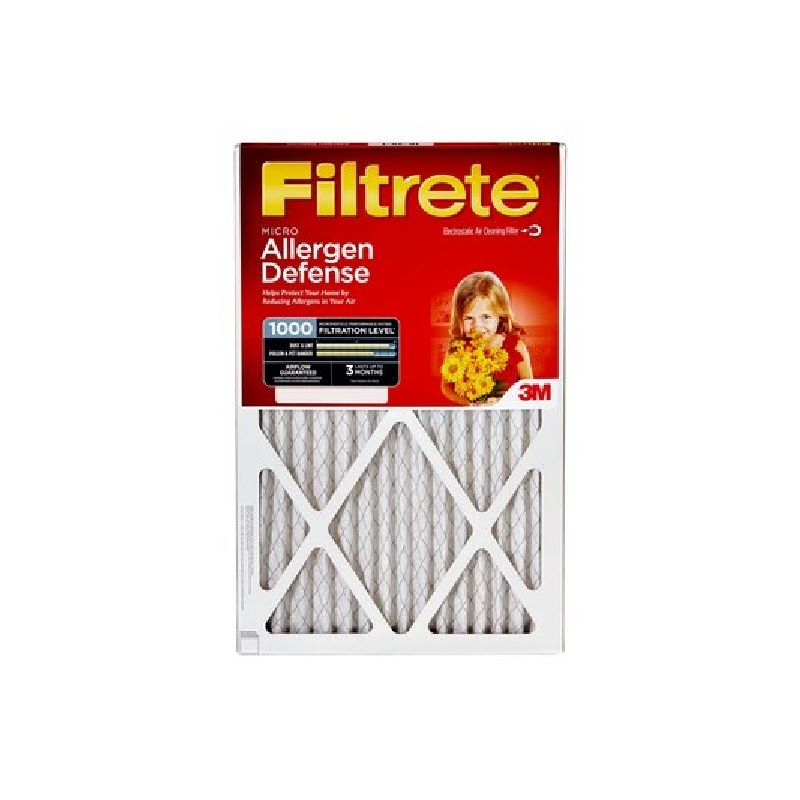 Filtrete 9822DC-6 Air Filter, 30 in L, 20 in W, 11 MERV, 1000 MPR