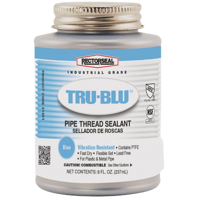RectorSeal Tru-Blu Thread Sealant 8 Oz., Blue