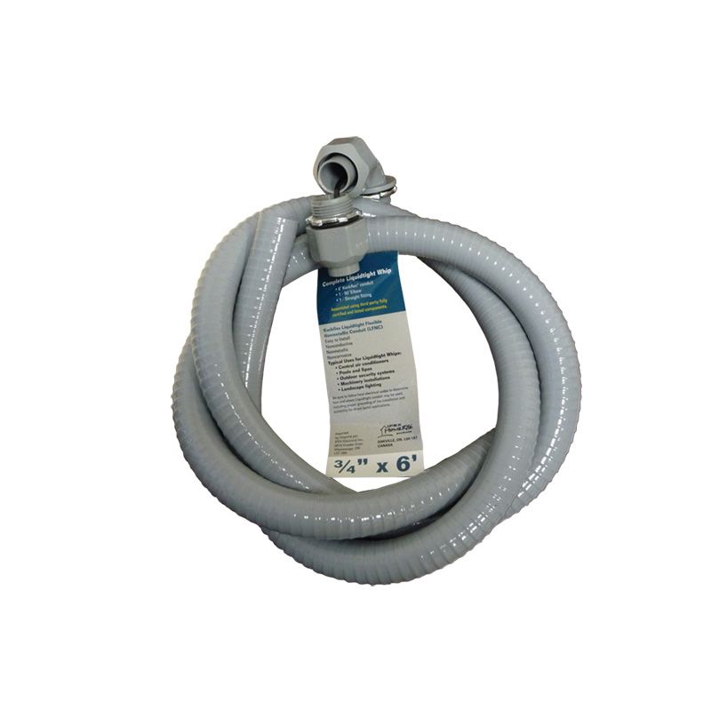 IPEX 65400 Liquidtight Whip, 1/2 in Cable, 6 ft L, PVC