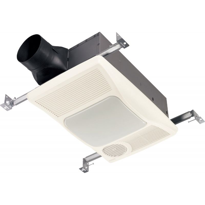 Broan 100 CFM Incandescent Light/Directional Heater Bath Exhaust Fan White