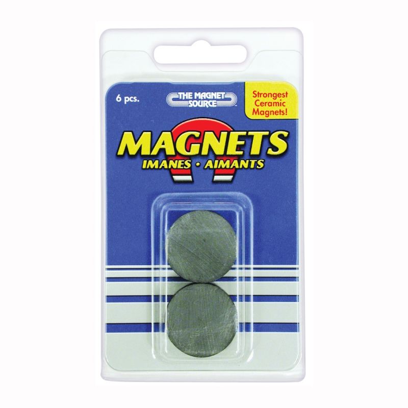 Magnet Source 07004 Magnetic Disc, 1 in Dia, Charcoal Gray Charcoal Gray