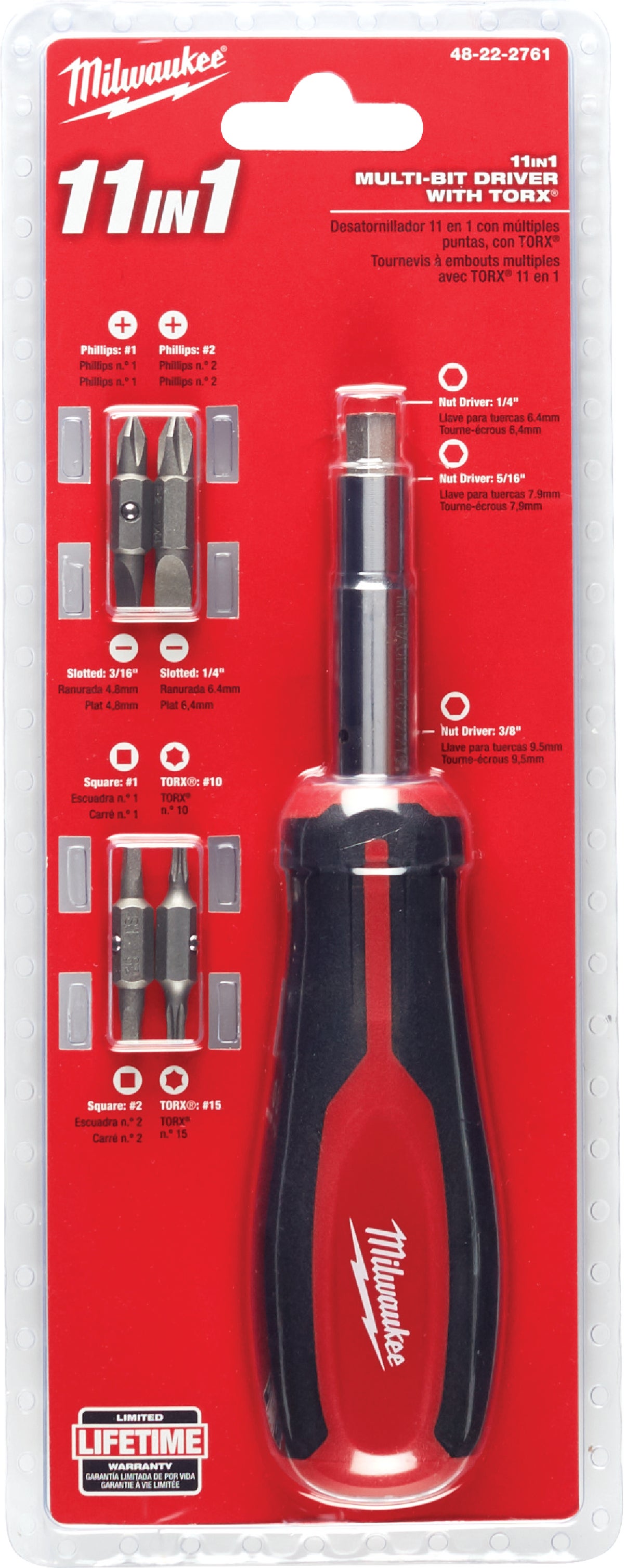Milwaukee 48-22-2110 Replacement Bits for 11 in 1 Screwdriver 