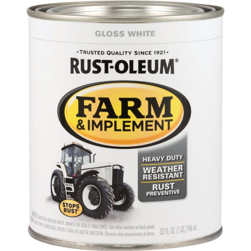 Rust-Oleum Farm &amp; Implement Enamel 1 Qt., Gloss White