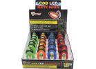 Diamond Visions COB LED Key Ring Light Green, Orange, Blue, &amp; Red (Pack of 24)
