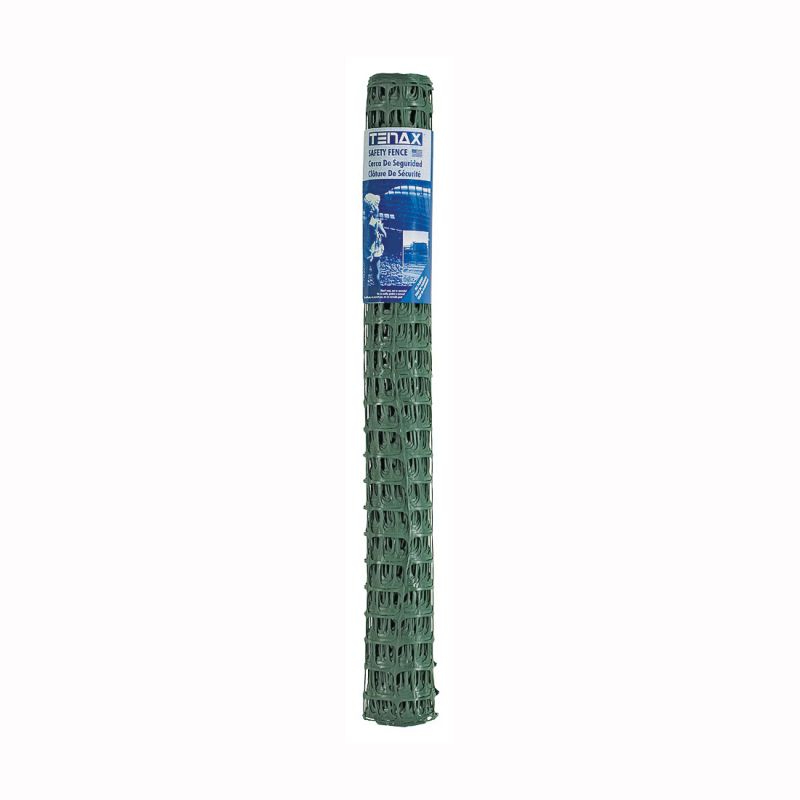 Mutual Industries 14993-38-50 Safety Fence, 50 ft L, 3-1/2 x 1-3/4 in Mesh, Plastic, Green Green