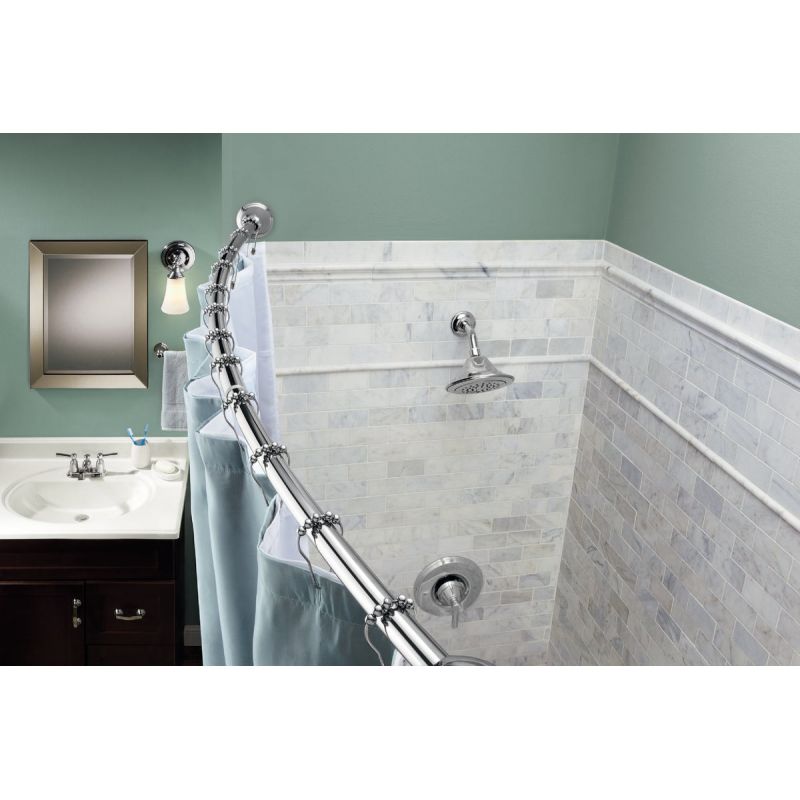 Moen 57 In. To 60 In. Tension Curved Shower Rod