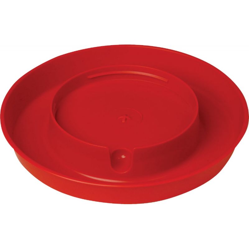 Little Giant 1-Gallon Screw-On Poultry Waterer Base Red