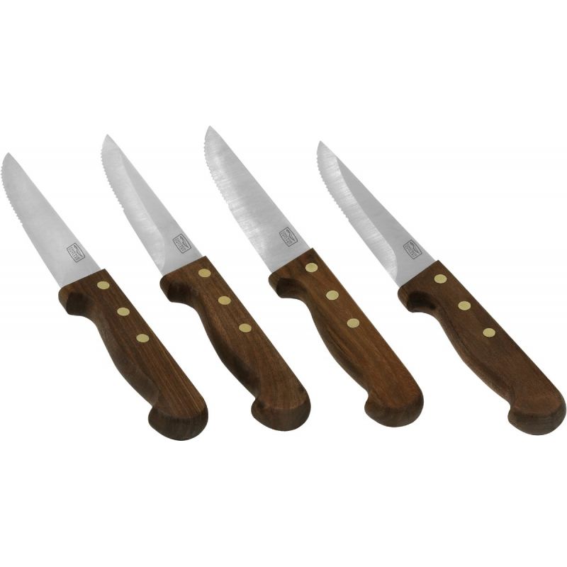 Chicago Cutlery Walnut Tradition Steak Knives, 4.5 Inch, Utensils